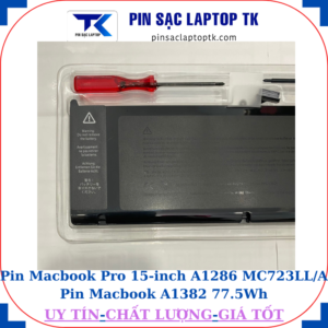 Pin Macbook Pro 15 inch A1286 MC723LL/A Pin Macbook A1382 77.5Wh