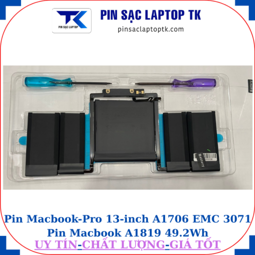 Pin Macbook Pro 13 inch A1706 EMC 3071 Pin Macbook A1819 49.2Wh