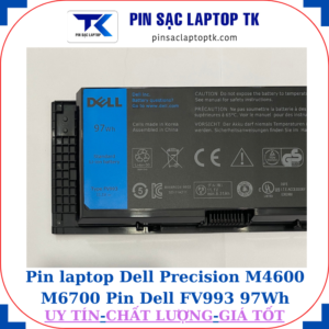 Pin Dell Precision M4600 M6700 Pin Dell FV993 97Wh
