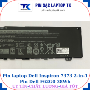 Pin Dell Inspiron 7373 2-in-1 Pin Dell F62G0 38Wh