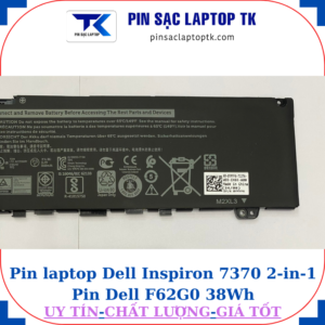 Pin Dell Inspiron 7370 2-in-1 Pin Dell F62G0 38Wh
