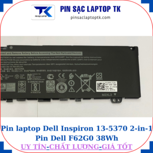 Pin Dell Inspiron 13-5370 2-in-1 Pin Dell F62G0 38Wh