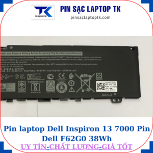 Pin Dell Inspiron 13 7000 Pin Dell F62G0 38Wh