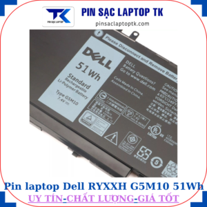 Pin Dell RYXXH G5M10-51Wh