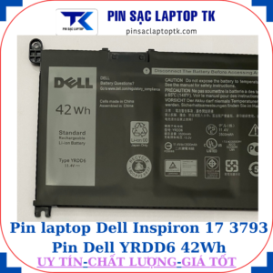 Pin Dell Inspiron 17 3793 Pin Dell YRDD6 42Wh