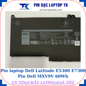 Pin Dell Latitude E5300 E7300 Pin Dell MXV9V 60Wh