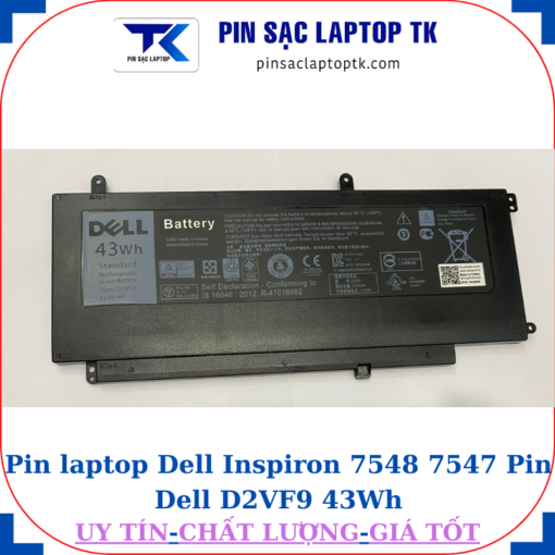 Pin Dell Inspiron 7548 7547 Pin Dell D2VF9 43Wh