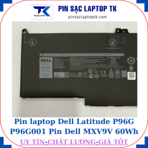 Pin Dell Latitude P96G P96G001 Pin Dell MXV9V 60Wh