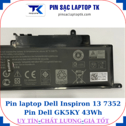 Pin Dell Inspiron 13 7352 Pin Dell GK5KY 43Wh