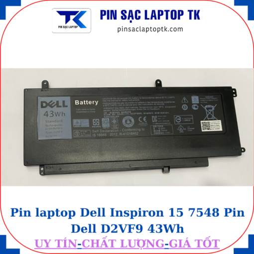 Pin Dell Inspiron 15 7548 Pin Dell D2VF9 43Wh
