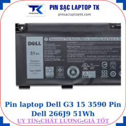 Pin Dell G3 15 3590 Pin Dell 266J9 51Wh