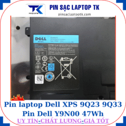 Pin Dell XPS 9Q23 9Q33 Pin Dell Y9N00 47Wh