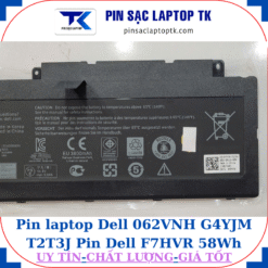 Pin Dell 062VNH G4YJM T2T3J Pin Dell F7HVR 58Wh
