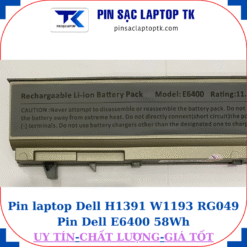 Pin Dell H1391 W1193 RG049 Pin Dell E6400 58Wh