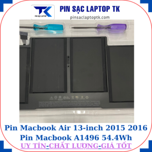 Pin Macbook Air 13 inch 2015 2016 Pin Macbook A1496-54.4Wh
