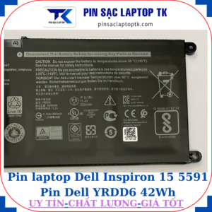 Pin Dell Inspiron 15 5591 Pin Dell YRDD6 42Wh