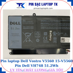 Pin Dell Vostro V5560 15-V5560 Pin Dell VH748 51.2Wh