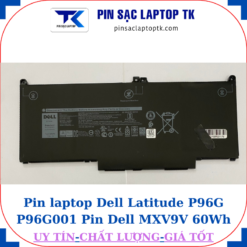 Pin Dell Latitude P96G P96G001 Pin Dell MXV9V 60Wh
