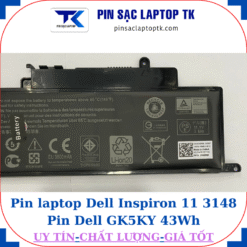Pin Dell Inspiron 11 3148 Pin Dell GK5KY 43Wh