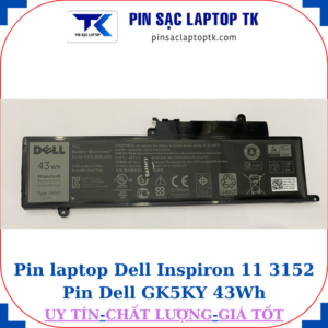 Pin Dell Inspiron 11 3152 Pin Dell GK5KY 43Wh