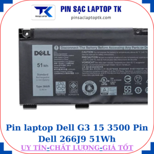 Pin Dell G3 15 3500 Pin Dell 266J9 51Wh
