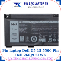 Pin Dell G5 15 5500 Pin Dell 266J9 51Wh