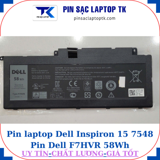 Pin Dell Inspiron 15 7548 Pin Dell F7HVR 58Wh