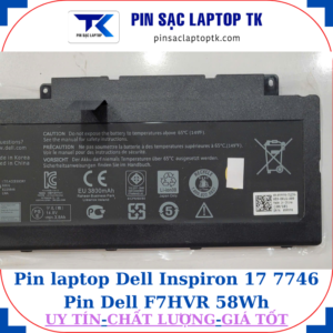 Pin Dell Inspiron 17 7746 Pin Dell F7HVR 58Wh