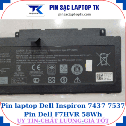 Pin Dell Inspiron 7437 7537 Pin Dell F7HVR 58Wh