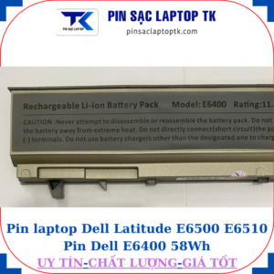 Pin Dell Latitude E6500 E6510 Pin Dell E6400 58Wh