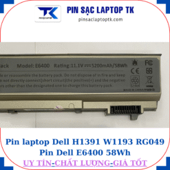 Pin Dell H1391 W1193 RG049 Pin Dell E6400 58Wh