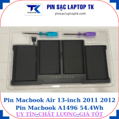 Pin Macbook Air 13 inch 2011 2012 Pin Macbook A1496-54.4Wh