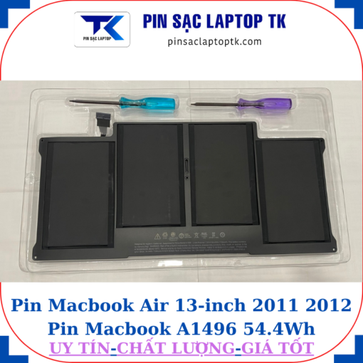 Pin Macbook Air 13 inch 2011 2012 Pin Macbook A1496-54.4Wh
