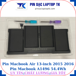 Pin Macbook Air 13 inch 2015 2016 Pin Macbook A1496-54.4Wh