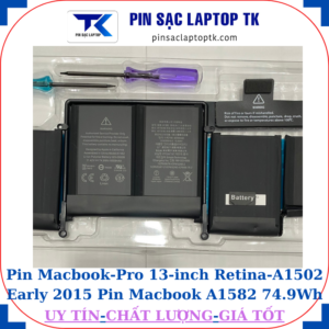 Pin Macbook Pro 13-inch Retina A1502 Early 2015 Pin Macbook A1582 74.9Wh