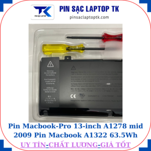Pin Macbook Pro 13 inch A1278 mid 2009 Pin Macbook A1322 63.5Wh