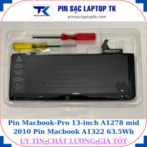 Pin Macbook Pro 13 inch A1278 mid 2010 Pin Macbook A1322 63.5Wh
