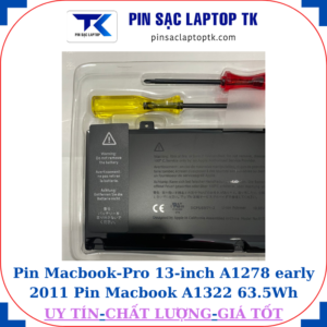 Pin Macbook Pro 13 inch A1278 early 2011 Pin Macbook A1322 63.5Wh