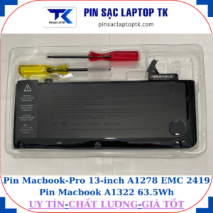 Pin Macbook Pro 13 inch A1278 EMC 2419 Pin Macbook A1322 63.5Wh