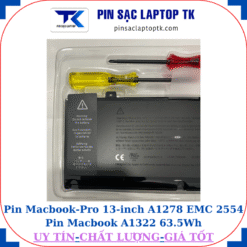 Pin Macbook Pro 13 inch A1278 EMC 2554 Pin Macbook A1322 63.5Wh