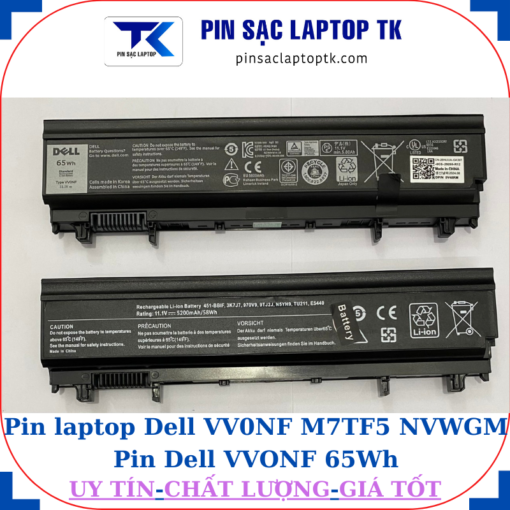 Pin Dell VV0NF M7TF5 NVWGM Pin Dell VVONF 65Wh