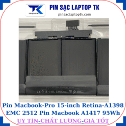 Pin Macbook Pro 15-inch Retina A1398 EMC 2512 Pin Macbook A1417 95Wh