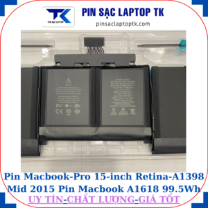 Pin Macbook Pro 15-inch Retina A1398 Mid 2015 Pin Macbook A1618 99.5Wh