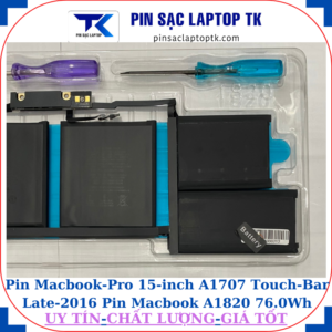 Pin Macbook Pro 15-inch A1707 Touch Bar Late 2016 Pin Macbook A1820 76.0Wh