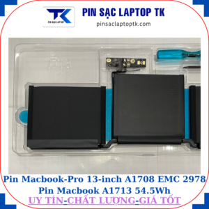 Pin Macbook Pro 13 inch A1708 EMC 2978 Pin Macbook A1713 54.5Wh