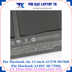 Pin Macbook Air 11 inch A1370 MC968 Pin Macbook A1495 38.75Wh