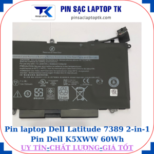 Pin Dell Latitude 7389 2-in-1 Pin Dell K5XWW 60Wh