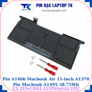 Pin A1406 dùng Macbook Air 11 inch A1370 Pin Macbook A1495 38.75Wh