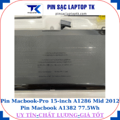 Pin Macbook Pro 15 inch A1286 Mid 2012 Pin Macbook A1382 77.5Wh
