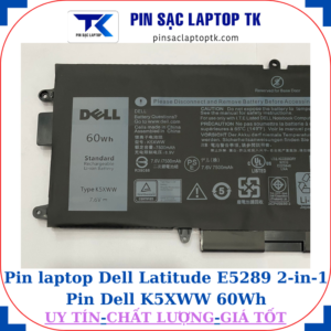 Pin Dell Latitude E5289 2-in-1 Pin Dell K5XWW 60Wh